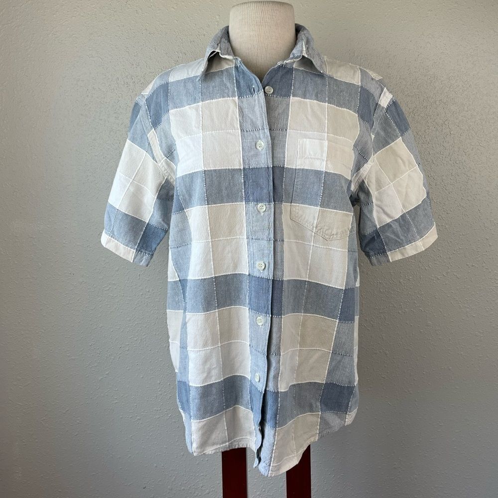 Lemon Grass Button Down Shirt Size M EUC